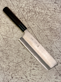 Kajibee Sabi nikui Aogami Nakiri Jigata (groentemes), 165 mm - Kaj-15-