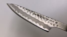 Kagemitsu Minogawa Petty 80mm (office knife), Sanmai, Aogami Super, stainless cladding,sharpened, - blade only -