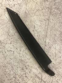 Leather saya (protective cover) for narrow knives up to 27,5 cm