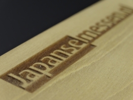 Laser engraving (wood or leather)