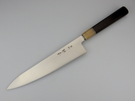 Konosuke HD-2 Wa-Gyuto (chef's knife), Octagonal handle, Ebony and horn, 240 mm +Saya