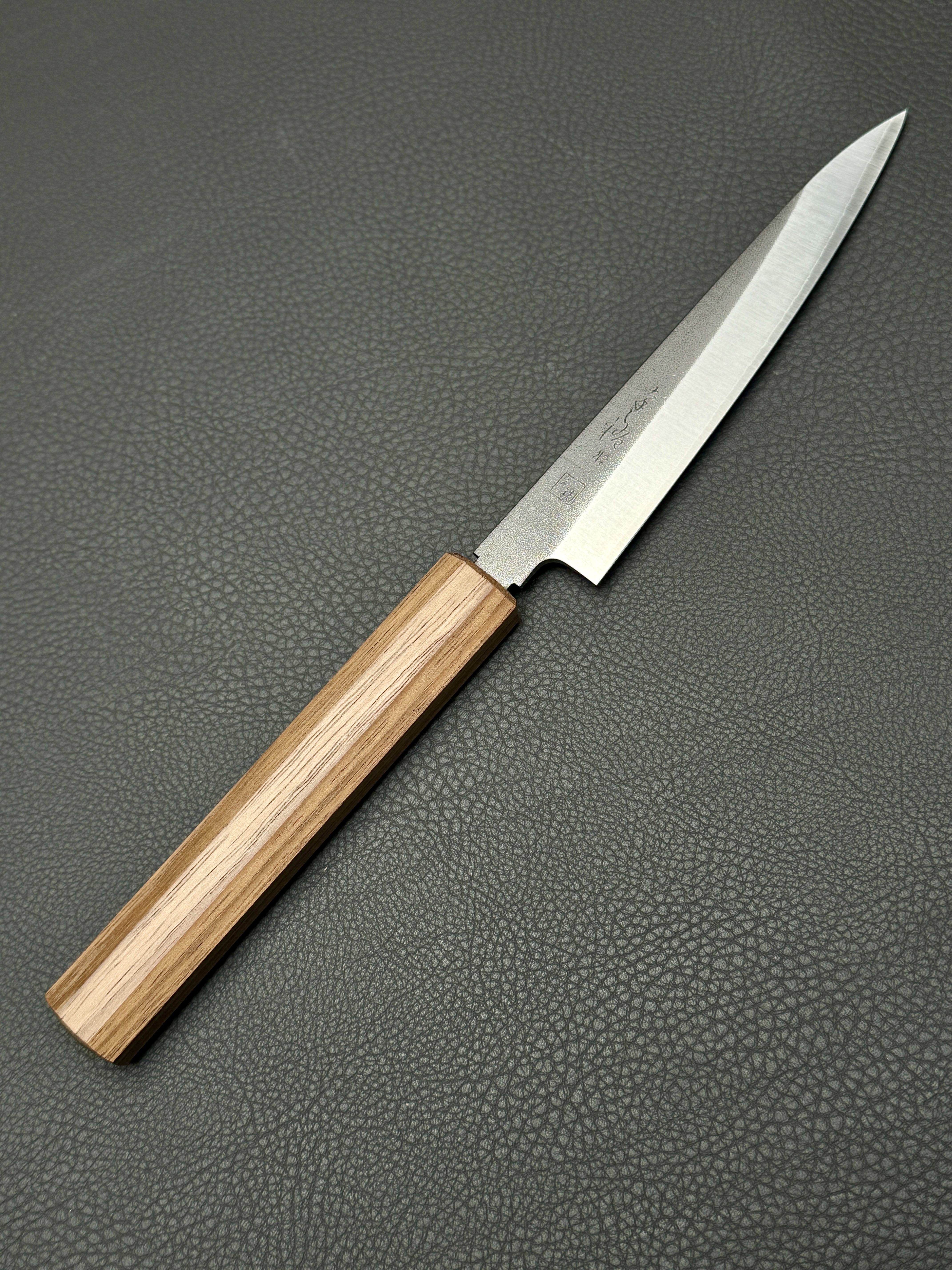 Konosuke Sanjo GS+ Nashiji wa-petty (office knife), 150 mm, Khii Laurel octagonal