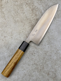 Fukushima 清潔さ Seiketsu-sa Gingami #3 stainless, Santoku (universeel mes) 165 mm , eik handvat