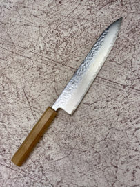 Tsunehisa Kamogawa AUS10 Tsuchime damascus Gyuto 240 mm (Chefs knife)