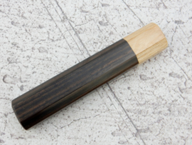 Traditional octagonal handle Ebony, white Pakka - (size M)