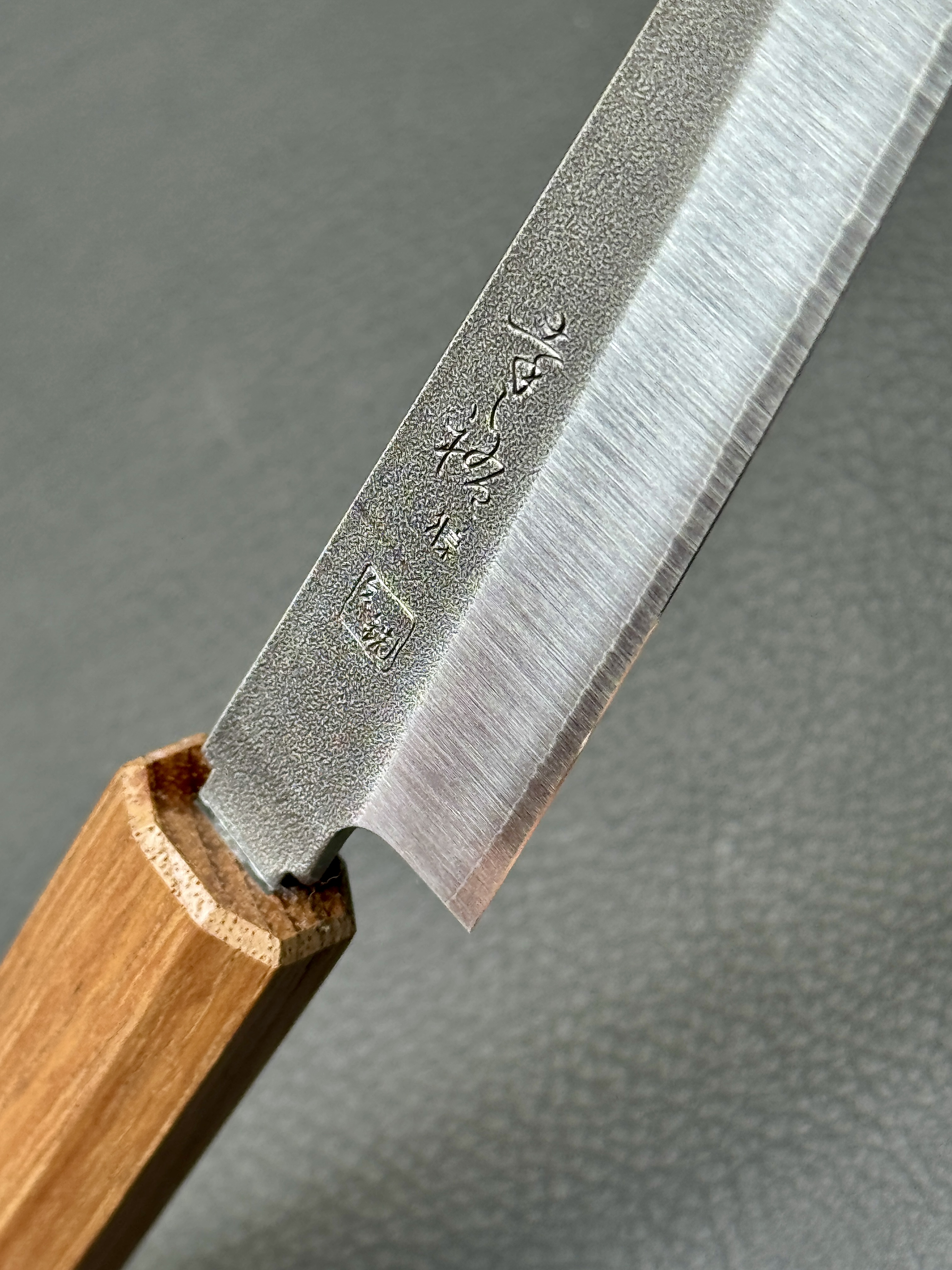 Konosuke Sanjo GS+ Nashiji wa-petty (office knife), 150 mm, Khii Laurel octagonal
