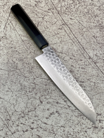 Tsunehisa Shāpu VG-10 Tsuchime damascus Santoku 185 mm (universeel mes)