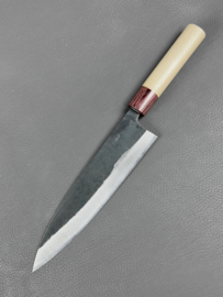 Muneishi Damascus Aogami Gyuto (Chef's knife), 210 mm -Kuroichi-