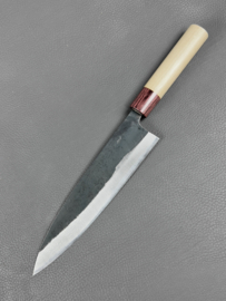 Muneishi Damascus Aogami Gyuto (Chefsmes), 210 mm -Kuroichi-