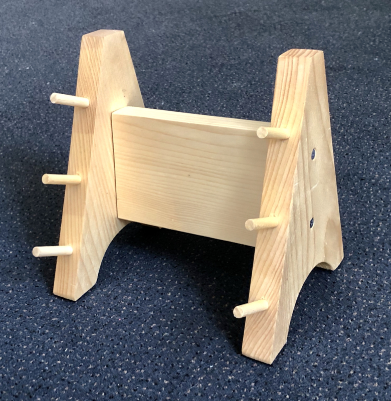 Wood Knife Stand Display for 3 Knives