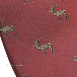 Laksen stropdas Deer Vintage Red