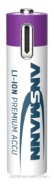 Ansmann Li-Ion batterij AA of AAA USB oplaadbaar