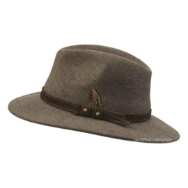 Laksen Country Fedora vilten hoed – Bruin