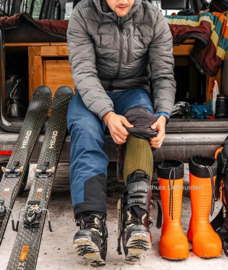 Lenz kniekous met verwarming op batterij pack