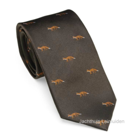 Laksen zijden stropdas Fox