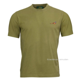 Laksen Pheasant Cotton T-shirt – Olive