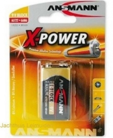 Ansman Alkaline Xpower blokbatterij 9V