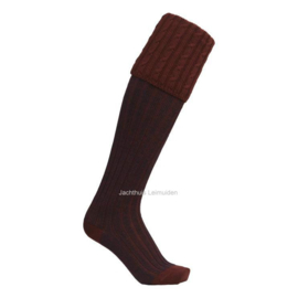 Laksen Westwood Mix kniekousen – Burgundy