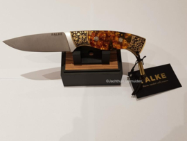 Falke Custom made mes Hert  / knife Red Stag