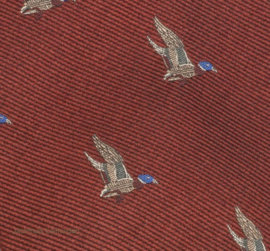 Laksen  Duck in Flight Stropdas Vintage Red