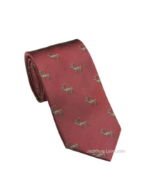 Laksen stropdas Deer Vintage Red