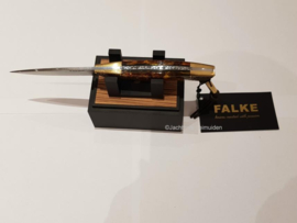 Falke Custom made mes Hert  / knife Red Stag
