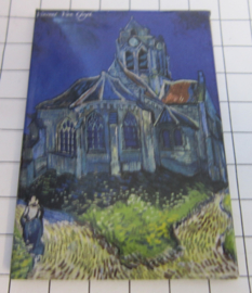 10 stuks koelkastmagneet  Van Gogh  kerkje  MAC:20.405