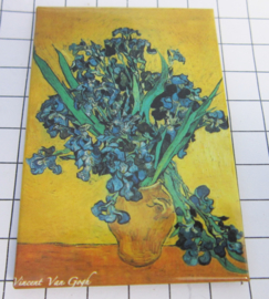 10 stuks koelkastmagneet Van Gogh   MAC:20.402 vaas irissen