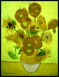 pak 25 posters (35.5 cm x 27.2 cm) POS201 Zonnebloemen Vincent van Gogh
