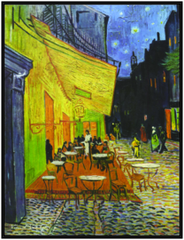 pak 25 posters (35.5 cm x  27.2 cm) POS203 cafe Vincent van Gogh