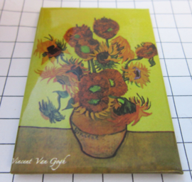 10 stuks koelkastmagneet zonnebloemen Van Gogh  MAC:20.400