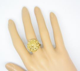 Ring Zeeuwse knop verguld ZKR304-G