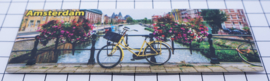 10 stuks koelkastmagneet Amsterdam  fiets brug bloemen 22.037