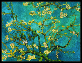pak 25 posters (35.5 cm x 27.2 cm) POS207Vincent van Gogh amandelbloesem