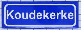 10 stuks koelkastmagneet plaatsnaambord Koudekerke P_ZE9.2001