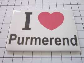 10 stuks koelkastmagneet I love Purmerend N_NH9.004