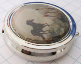 PIL 129 pillendoosje twee paarden