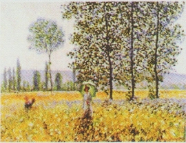 pak 50 stuks Kwaliteitsposters 35 x 45 cm  veld - Claude Monet