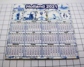 10 stuks Mega koelkastmagneet Holland kalender 2021 MEGA_V_CAL.004