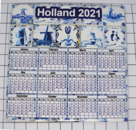 10 stuks Mega koelkastmagneet Holland kalender 2021 MEGA_V_CAL.004