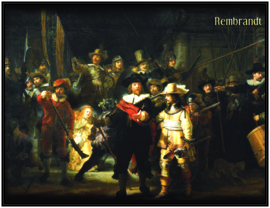 pak 25 posters (35.5 cm x  27.2 cm) POS002 Nachtwacht Rembrandt