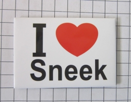 10 stuks koelkastmagneet I love  Sneek  N_FR3.002