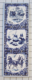 10 stuks koelkastmagneet delftsblauwe tegels Holland MAC:21.606