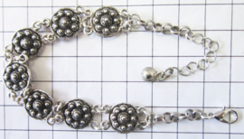 ZKA514 armband zeeuwse knoopjes verzilverd