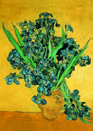 10 stuks poster op karton vaas irissen  Vincent van Gogh POS-0004 posters(20.8Cm / 29.5Cm)