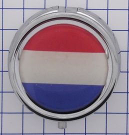 PIL 510  pillendoosje met spiegel  Nederlandse vlag