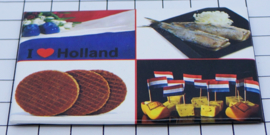 10 stuks koelkastmagneet Holland 20.533 stroopwafel haring