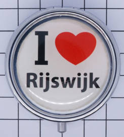 PIL_ZH11.001 pillendoosje met spiegel  ik hou van  Rijswijk