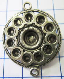 zeeuwse knoop plat met rand 3 cm doorsnede tweeoog ZB044