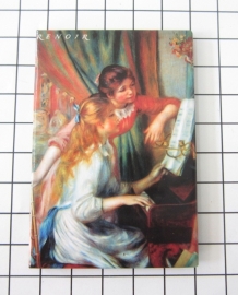 10 stuks koelkastmagneet meisjes piano Auguste Renoir MAC:20.351
